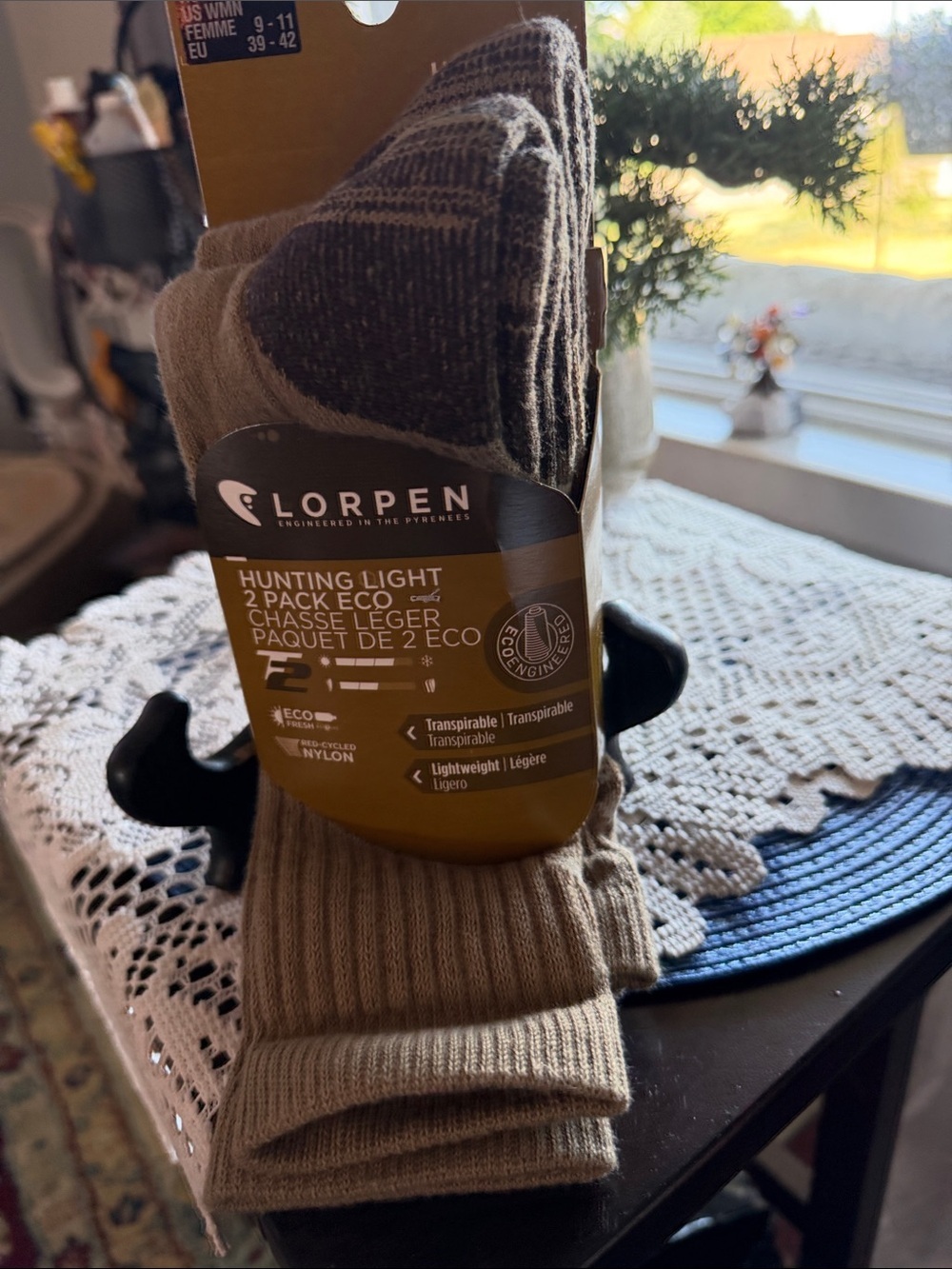 Lorpen Hunting Light Eco Socks - Khaki/Olive, 2-Pack - Unisex